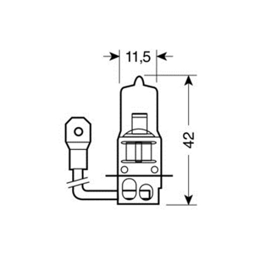 H3 ΑΛΟΓΟΝΟΥ 12V/100W 42mm PK22s ΛΑΜΠΑ