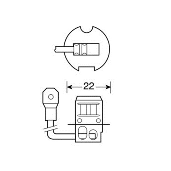 H3 ΑΛΟΓΟΝΟΥ 12V/100W 42mm PK22s ΛΑΜΠΑ