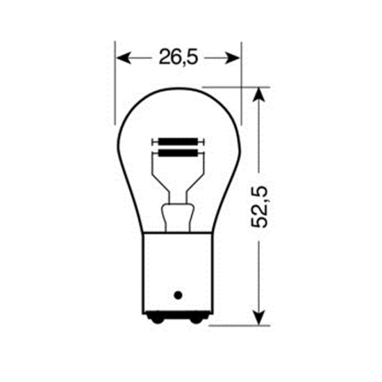 ΛΑΜΠΑ ΔΙΠΟΛΙΚΗ 12V/21/5W (P21/5W)