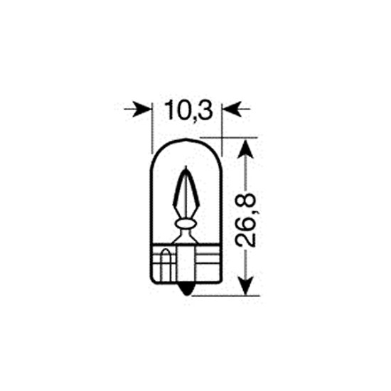 ΛΑΜΠΑ ΑΚΑΛΥΚΗ 12V/5W WY5W