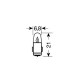 ΛΑΜΠΑΚΙΑ ΜΙΝΙΟΝ (J) 12V/2W BA7s ΜΩΒ 21mm