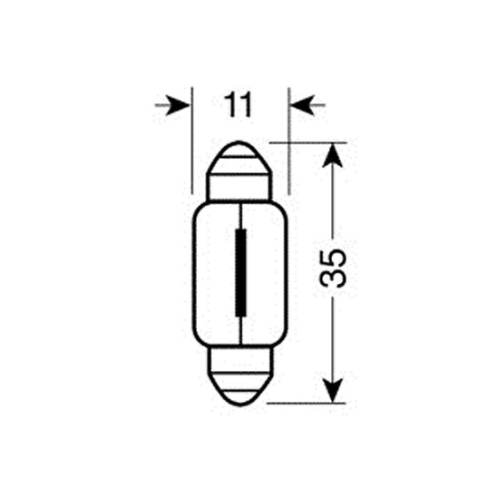 ΛΑΜΠΑΚΙΑ ΠΡΑΣΙΝΑ ΣΩΛΗΝΩΤΑ 12V/C5W 35mm