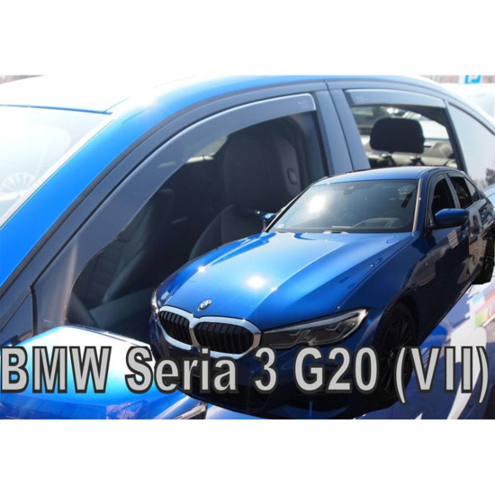 ΑΝΕΜΟΘΡΑΥΣΤΕΣ ΓΙΑ BMW 3 G20/G21 4D/5D 2019+ ΣΕΤ ΑΥΤΟΚΙΝΗΤΟΥ ΑΠΟ ΕΥΚΑΜΠΤΟ ΦΙΜΕ ΠΛΑΣΤΙΚΟ HEKO - 4 ΤΕΜ.