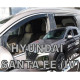 ΑΝΕΜΟΘΡΑΥΣΤΕΣ ΓΙΑ HYUNDAI SANTA FE IV 5D 2018+ ΣΕΤ ΑΥΤΟΚΙΝΗΤΟΥ ΑΠΟ ΕΥΚΑΜΠΤΟ ΦΙΜΕ ΠΛΑΣΤΙΚΟ HEKO - 4 ΤΕΜ.