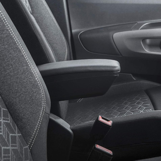 Hyundai i20 LHD 2020+ / Bayon LHD 2021+ Ολοκληρωμένος Τεμπέλης Καθίσματος ARMSTER 3 SEAT MOUNTED από Πλαστικό και Vegan Δέρμα σε Μαύρο Χρώμα RATI - 1 τεμ.