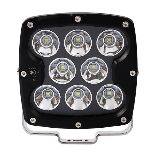 ΠΡΟΒΟΛΕΑΣ ΟΔΗΓΗΣΗΣ LED DRIVING LIGHTS  ΜΑΥΡΟΣ 10-32V 80W 5600lm 8 CREE LED ΤΕΤΡΑΓΩΝΟΣ (130 x 130 x 86 mm) M-TECH