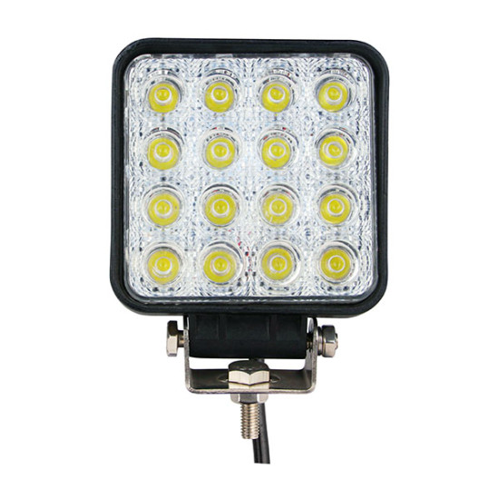 ΠΡΟΒΟΛΕΑΣ ΕΡΓΑΣΙΑΣ WORKING LAMPS FLOOD BEAM OSRAM LED 10-30V 48W 3600lm ΤΕΤΡΑΓΩΝΟΣ (110 x 110 x 72 mm) M-TECH -1 TEM