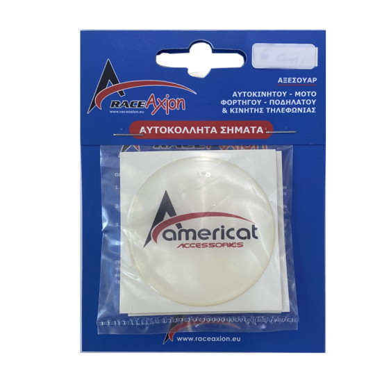 AMERICAT ΜΟΝΟΓΡΑΜΜΑ ΑΥΤΟΚΟΛΛΗΤΑ ΖΑΝΤΩΝ 6 cm ΛΕΥΚΟ/ΚΟΚΚΙΝΟ/ΜΑΥΡΟ ΣΜΑΛΤΟΥ - 4 ΤΕΜ.