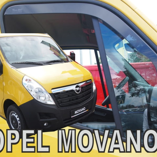 ΑΝΕΜΟΘΡΑΥΣΤΕΣ ΓΙΑ OPEL MOVANO B 2010+ / RENAULT MASTER 3 2010+ / MASTER IV 2019+ / NISSAN NV400 2011+ ΜΑΚΡΥ ΖΕΥΓΑΡΙ VAN ΑΠΟ ΕΥΚΑΜΠΤΟ ΦΙΜΕ ΠΛΑΣΤΙΚΟ HEKO - 2 ΤΕΜ.