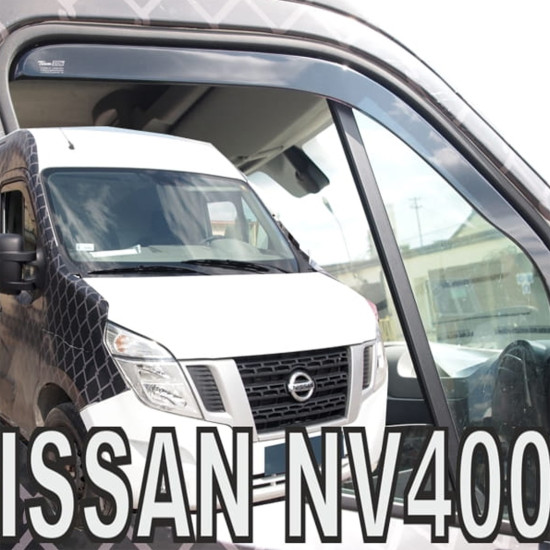 ΑΝΕΜΟΘΡΑΥΣΤΕΣ ΓΙΑ OPEL MOVANO B 2010+ / RENAULT MASTER 3 2010+ / MASTER IV 2019+ / NISSAN NV400 2011+ ΜΑΚΡΥ ΖΕΥΓΑΡΙ VAN ΑΠΟ ΕΥΚΑΜΠΤΟ ΦΙΜΕ ΠΛΑΣΤΙΚΟ HEKO - 2 ΤΕΜ.