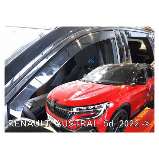 ΑΝΕΜΟΘΡΑΥΣΤΕΣ ΓΙΑ RENAULT AUSTRAL 5D 2022+  ?ΖΕΥΓΑΡΙ ΑΠΟ ΕΥΚΑΜΠΤΟ ΦΙΜΕ ΠΛΑΣΤΙΚΟ HEKO - 2 ΤΕΜ.