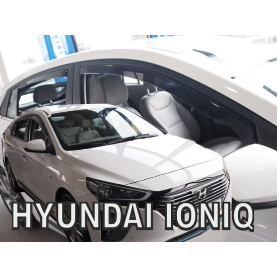 ΑΝΕΜΟΘΡΑΥΣΤΕΣ ΓΙΑ HYUNDAI IONIQ 5D 2016+  ΣΕΤ ΑΥΤΟΚΙΝΗΤΟΥ ΑΠΟ ΕΥΚΑΜΠΤΟ ΦΙΜΕ ΠΛΑΣΤΙΚΟ HEKO - 4 ΤΕΜ.