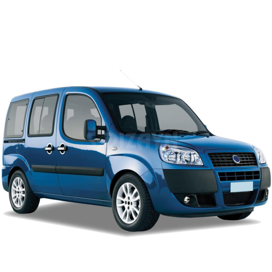 ΧΕΡΟΥΛΙΑ ΠΟΡΤΑΣ ΓΙΑ FIAT DOBLO 3D 2000-2010  ΧΡΩΜΙΟ ΜΕΤΑΛΛΙΚΑ