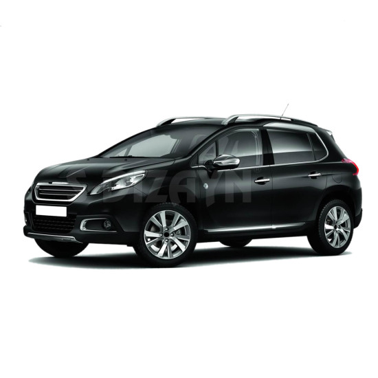 ΧΕΡΟΥΛΙΑ ΠΟΡΤΑΣ ΓΙΑ PEUGEOT 2008 MPV 2013+  ΧΡΩΜΙΟΥ ΜΕΤΑΛΛΙΚΑ S-Dizayn - 4 Τεμ.