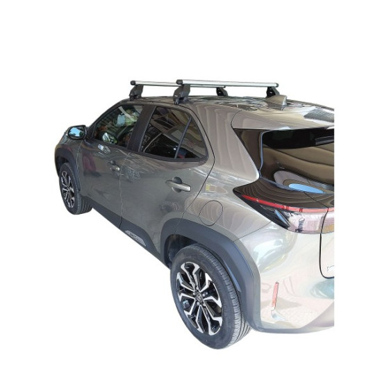 TOYOTA YARIS CROSS XP210 5D 2020+  KIT ΜΕ ΜΠΑΡΕΣ ΟΡΟΦΗΣ ΑΛΟΥΜΙΝΙΟΥ MENABO (AL1-3360/ΜΒ-FIX077G)