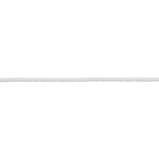 PP Σχοινί Στριφτό Λευκό 6mm 15m