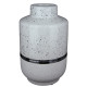 Βάζο ArteLibre Λευκό/Ασημί Κεραμικό 12.5x12.5x19.5cm