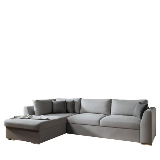 Καναπές Κρεβάτι Γωνιακός ArteLibre TEXAS Γκρι 300x198x86cm