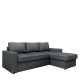Καναπές Κρεβάτι Γωνιακός ArteLibre SOFIA Γκρι 220x155x81cm