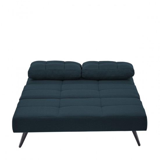 Καναπές Κρεβάτι Διθέσιος ArteLibre GAEL Μπλε/Μαύρο 150x91x90cm