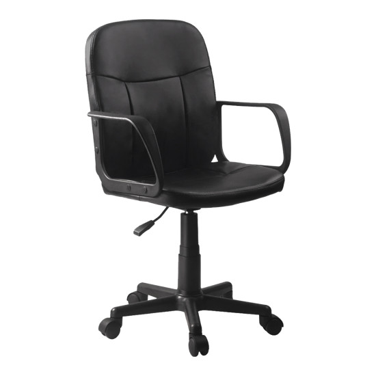 Καρέκλα Γραφείου ArteLibre ABA Μαύρο PVC 53x49x85-97cm