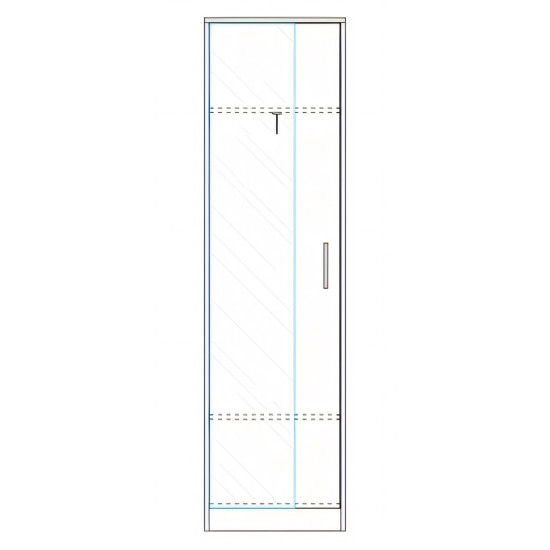 Ντουλάπα ArteLibre KINE Φυσικό Μοριοσανίδα 60x40x180cm