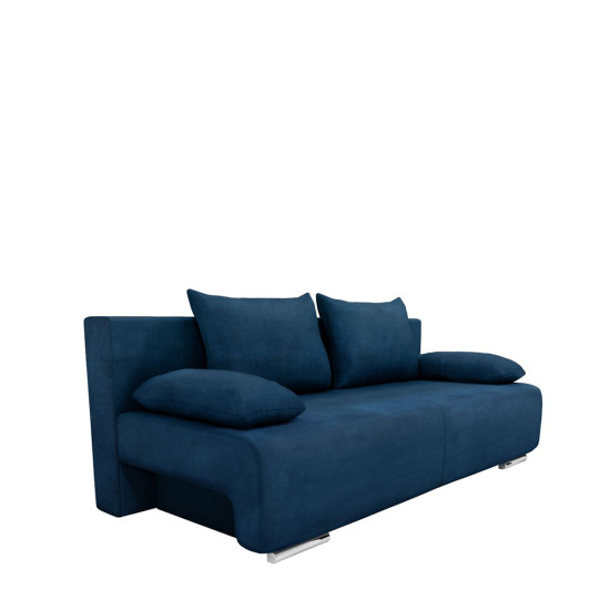Καναπές Κρεβάτι Τριθέσιος ArteLibre GEORGIA Μπλε 194x93x72cm