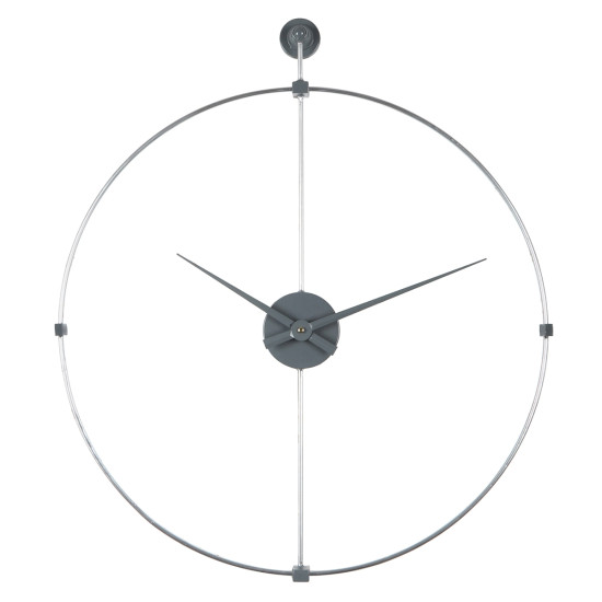Ρολόι Τοίχου ArteLibre Ασημί Μέταλλο 60.5x69x4cm