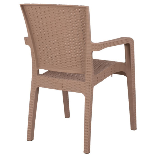 Καρέκλα Κήπου ArteLibre Μπεζ Rattan 58x55x87cm