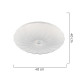 Φωτιστικό Οροφής LED ArteLibre LEPUS Λευκό Μέταλλο/Γυαλί 40x40cm