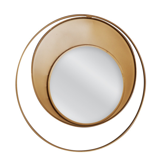 Καθρέπτης Τοίχου ArteLibre BOLGER Χρυσό Μέταλλο Γυαλί 60x3x60cm