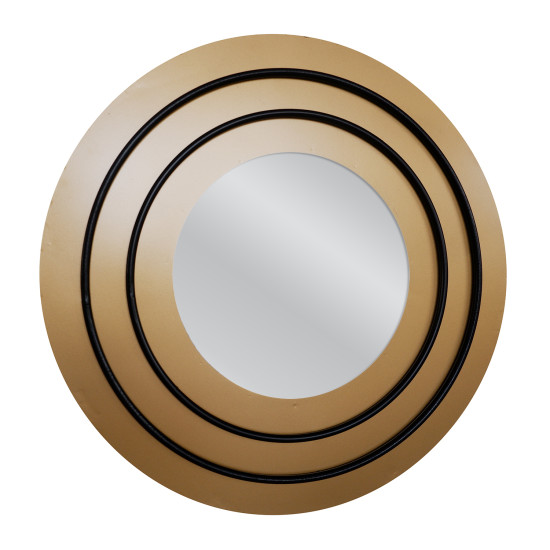 Καθρέπτης Τοίχου ArteLibre CHUBB Χρυσό Μέταλλο/Γυαλί 60x2x60cm