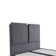Κρεβάτι ArteLibre GONDRY Με Αποθηκευτικό Χώρο Γκρι Βελούδο (Στρώμα 160x200cm)