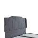 Κρεβάτι ArteLibre BISMUTH Με Αποθηκευτικό Χώρο Γκρι Βελούδο (Στρώμα 160x200cm)