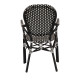 Καρέκλα Κήπου ArteLibre BOALI Μαύρο/Λευκό Αλουμίνιο/Rattan 41x45x92cm