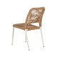 Καρέκλα Κήπου ArteLibre TINKISSO Λευκό/Φυσικό Αλουμίνιο/Rattan 45x63x82cm