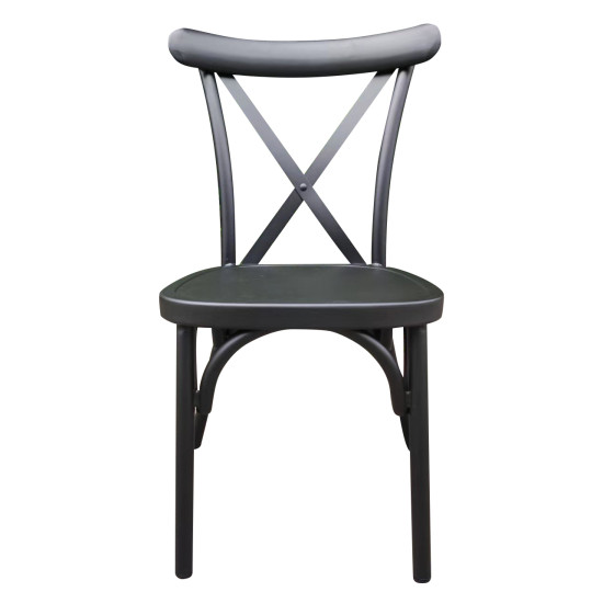 Καρέκλα Κήπου ArteLibre CHAD Μαύρο Αλουμίνιο 44x52x87cm