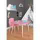 Τραπεζάκι Παιδικό ArteLibre AMAHLE Με Κάθισμα Ροζ MDF/Ξύλο 46x50x42cm