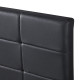 Κρεβάτι ArteLibre ABELIA Μαύρο PU (Στρώμα 160x200cm)