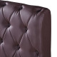 Κρεβάτι ArteLibre ARABIS Καφέ PU (Στρώμα 150x200cm)