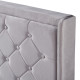 Κρεβάτι Διπλό ArteLibre ANNONA Ivory Βελούδο (Στρώμα 160x200cm)