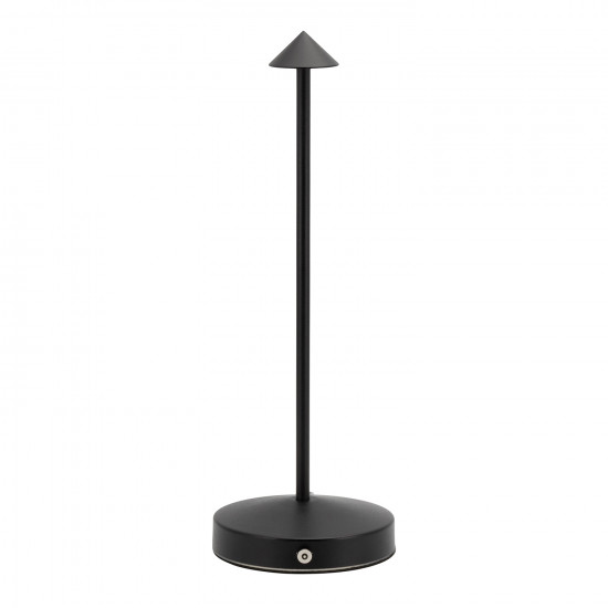 Επιτραπέζιο Φωτιστικό ArteLibre LED Φορητό ANGELINA Μαύρο Αλουμίνιο/Μέταλλο 10.5x10.5x30cm