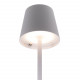 Επιτραπέζιο Φωτιστικό ArteLibre LED Φορητό FELINE Λευκό Αλουμίνιο 11x11x37.5cm