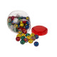 Παιχνίδι Μπαλάκι Λαστιχένιο Πολύχρωμο Φ3.5cm Σε 6 Χρώματα 1Τμχ