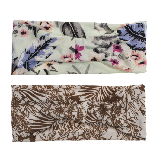 Κορδέλα Μαλλιών Boho-Summer 100% Polyester 22.5x9cm Σε 6 Σχέδια