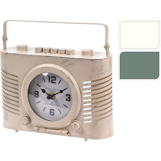 Ρολόι Επιτραπέζιο ArteLibre Ραδιόφωνο 20x7.5x20cm Μπαταρίας Σε 2 Χρώματα