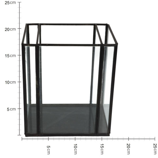 Κηροπήγιο ArteLibre Μαύρο Μέταλλο 18x13x21cm