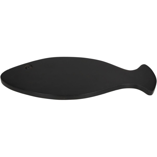 Επιφάνεια Κοπής ArteLibre Ψάρι Μαύρο Ξύλο 39.5x15.6x1.5cm