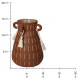 Βάζο ArteLibre Καφέ Κεραμικό 11.6x11.6x15.3cm