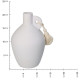 Βάζο ArteLibre Λευκό Δολομίτης 14x14x20.9cm